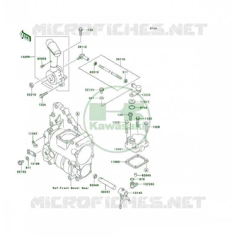 CONTROLE Kawasaki QUAD 300 2003 KLF300 4X4  KLF300-C15