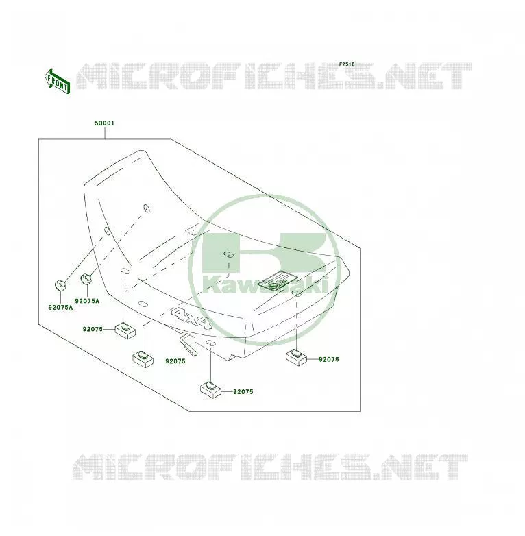 SELLE Kawasaki QUAD 300 2004 KLF300 4X4  KLF300-C16