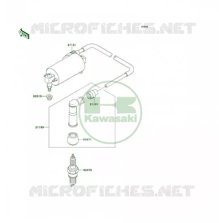 SYSTEME D&acute;ALLUMAGE Kawasaki QUAD 300 2004 KLF300 4X4  KLF300-C16