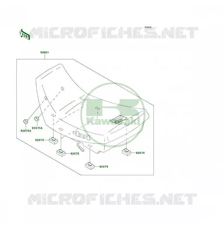 SELLE Kawasaki QUAD 300 2004 KLF300 4X4  KLF300-C16