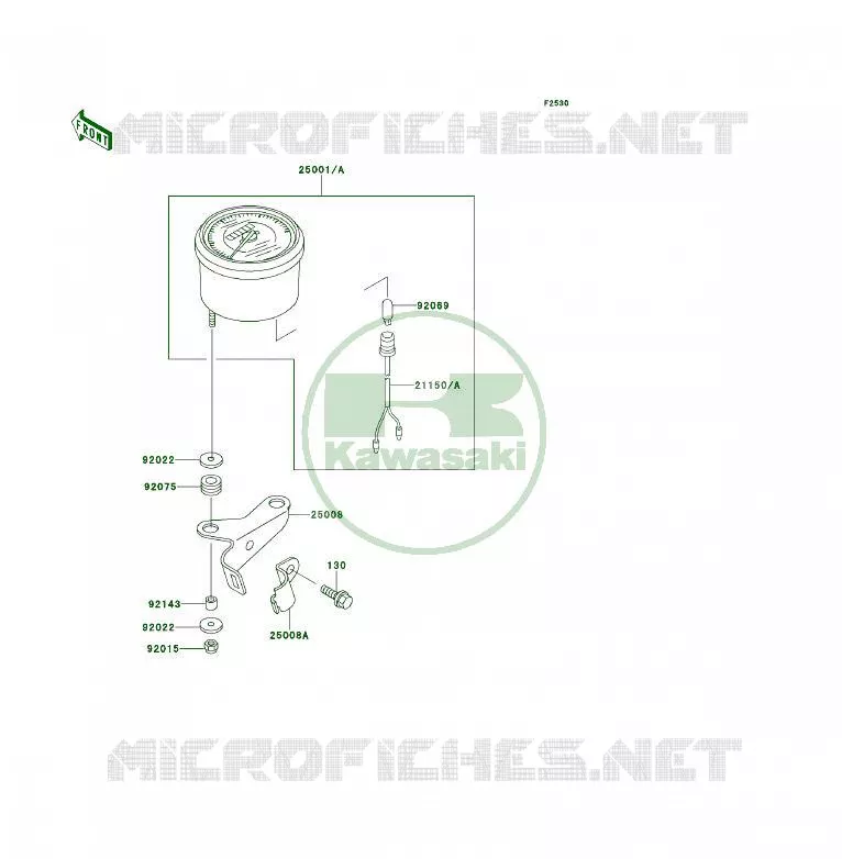COMPTEURS Kawasaki QUAD 300 1993 KLF300 4X4  KLF300-C5