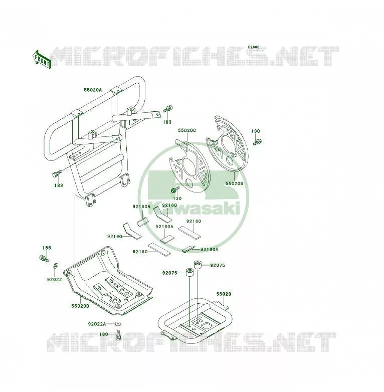 PROTECTION(S) Kawasaki QUAD 300 1993 KLF300 4X4  KLF300-C5