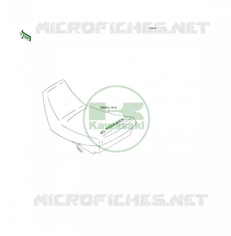 SELLE Kawasaki QUAD 300 1994 KLF300 4X4  KLF300-C6