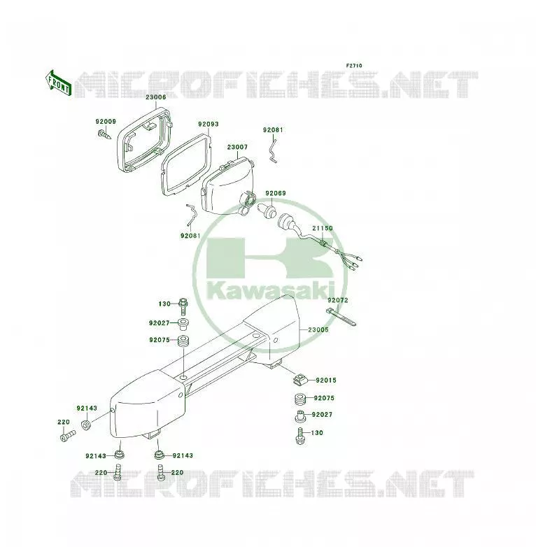 OPTIQUE(S) Kawasaki QUAD 300 2006 KLF300 4X4  KLF300C6F