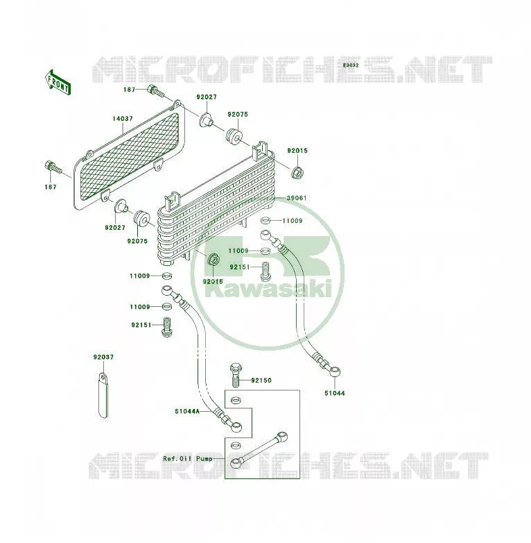 RADIATEUR Kawasaki QUAD 300 2006 KLF300 4X4  KLF300C6F