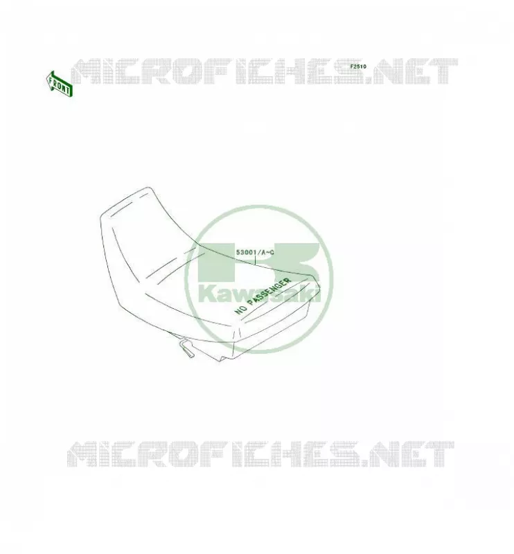 SELLE Kawasaki QUAD 300 1996 KLF300 4X4  KLF300-C8