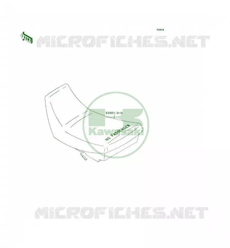 SELLE Kawasaki QUAD 300 1997 KLF300 4X4  KLF300-C9