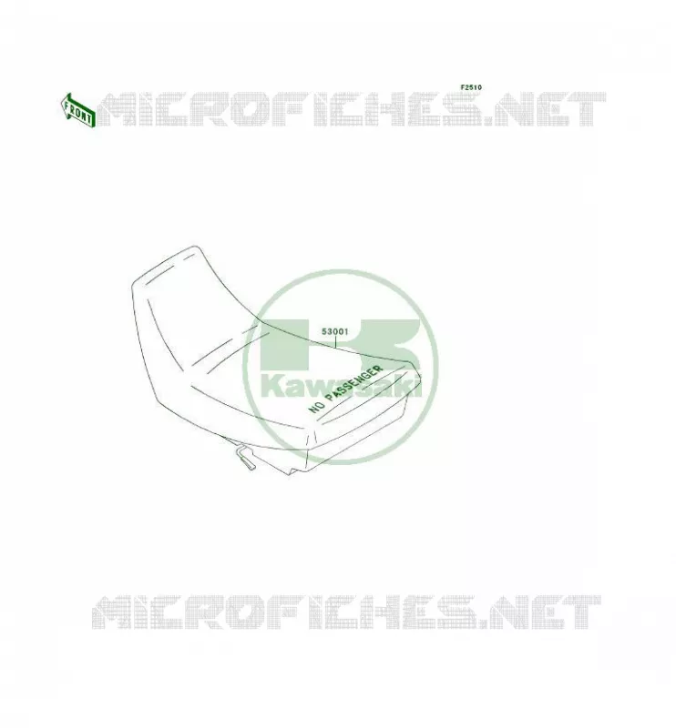 SELLE Kawasaki QUAD 400 1993 KLF400 4X4  KLF400-B1