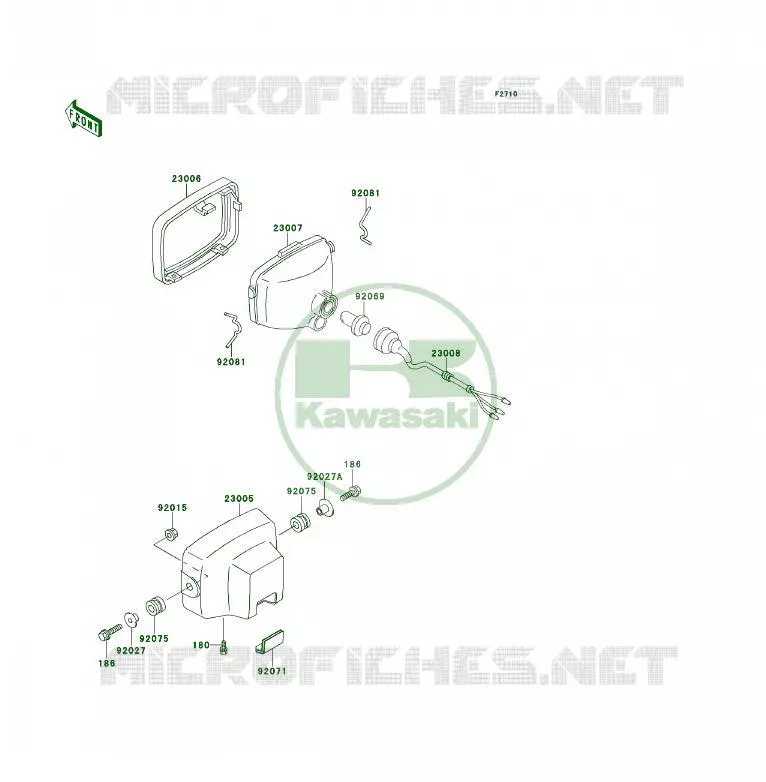 OPTIQUE(S) Kawasaki QUAD 400 1993 KLF400 4X4  KLF400-B1