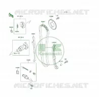 ARBRE A CAME/TENDEUR pour Kawasaki KLF400 4X4