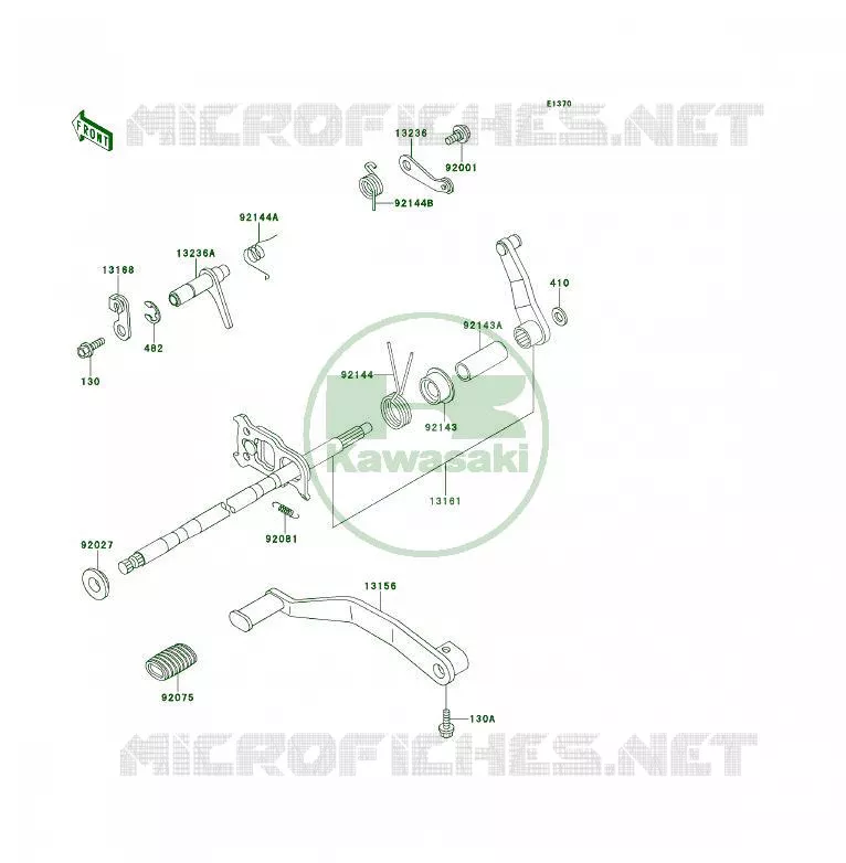SELECTEUR Kawasaki QUAD 400 1994 KLF400 4X4  KLF400-B2