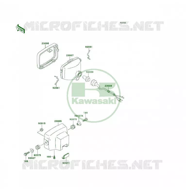 OPTIQUE(S) Kawasaki QUAD 400 1994 KLF400 4X4  KLF400-B2