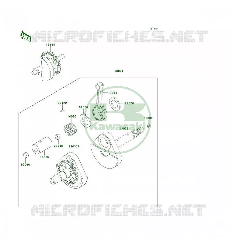 VILEBREQUIN Kawasaki QUAD 400 1994 KLF400 4X4  KLF400-B2