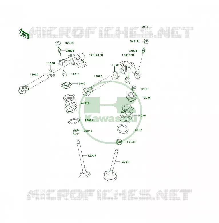 SOUPAPE Kawasaki QUAD 400 1995 KLF400 4X4  KLF400-B3