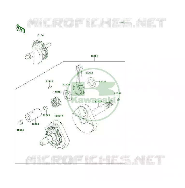 VILEBREQUIN Kawasaki QUAD 400 1995 KLF400 4X4  KLF400-B3A