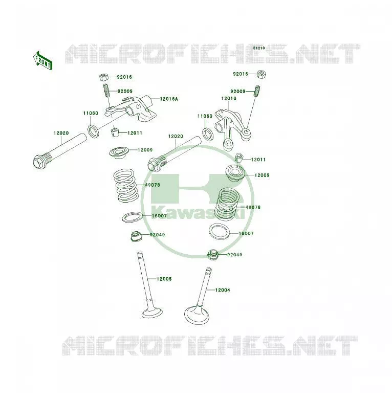 SOUPAPE Kawasaki QUAD 400 1997 KLF400 4X4  KLF400-B5