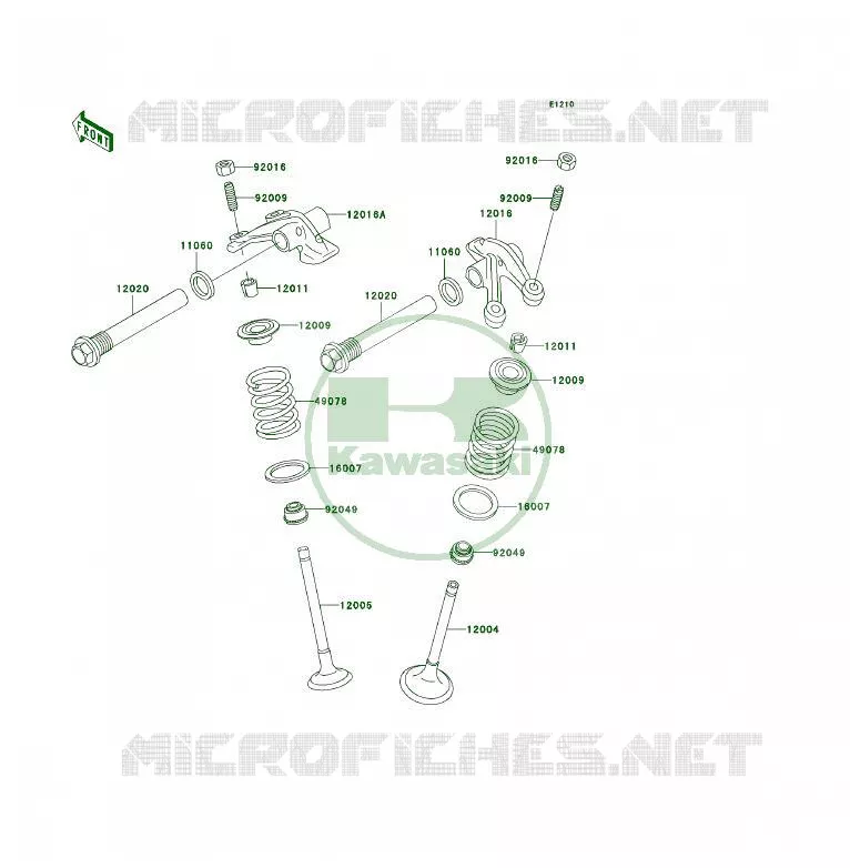 SOUPAPE Kawasaki QUAD 400 1998 KLF400 4X4  KLF400-B6