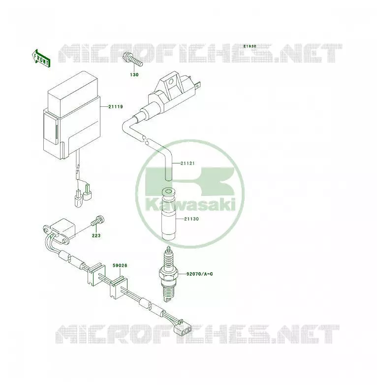 SYSTEME D&acute;ALLUMAGE Kawasaki QUAD 400 1999 KLF400 4X4  KLF400-B7