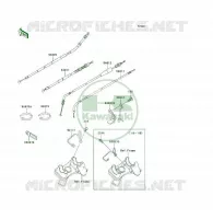 CABLES pour Kawasaki KSF250