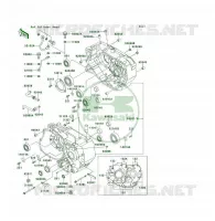 CARTER MOTEUR(S) pour Kawasaki KSF250