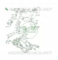 CH&Acirc;SSIS pour Kawasaki KSF250