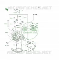 CULASSE pour Kawasaki KSF250