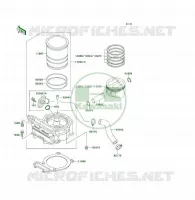CYLINDRE/PISTON pour Kawasaki KSF250