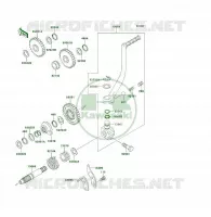 MECANISME DE KICK pour Kawasaki KSF250