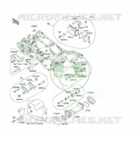 PIECE DE CADRE (COUVERTURE) pour Kawasaki KSF250