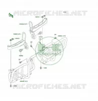 REPOSE PIED pour Kawasaki KSF250