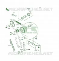 ARBRE A CAME/TENDEUR pour Kawasaki KSF250