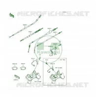 CABLES pour Kawasaki KSF250