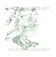 CH&Acirc;SSIS pour Kawasaki KSF250
