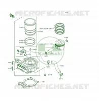 CYLINDRE/PISTON pour Kawasaki KSF250