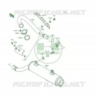 &Eacute;CHAPPEMENT pour Kawasaki KSF250