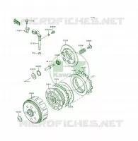 EMBRAYAGE pour Kawasaki KSF250