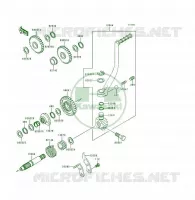 MECANISME DE KICK( SF250AE026491) pour Kawasaki KSF250