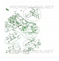 PIECE DE CADRE (COUVERTURE) pour Kawasaki KSF250