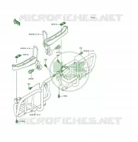 REPOSE PIED pour Kawasaki KSF250