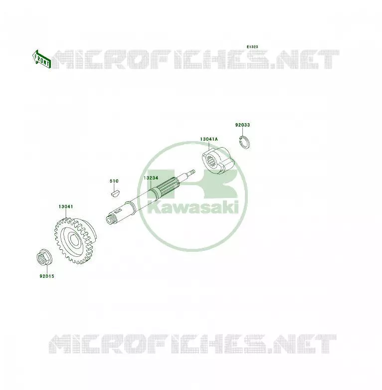 BALANCIER Kawasaki QUAD 250 2000 KSF250  KSF250-A14