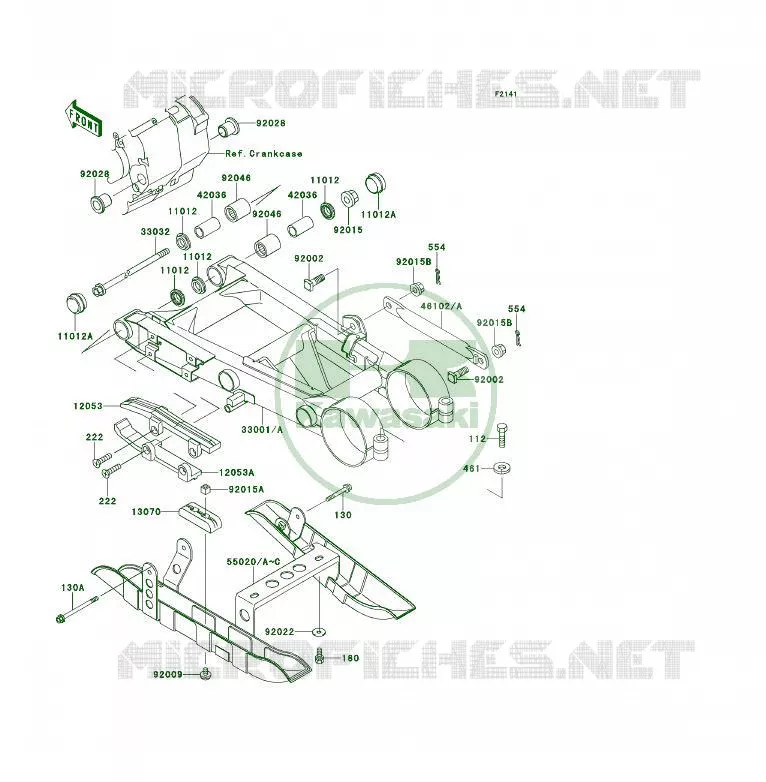 BRAS OSCILLANT Kawasaki QUAD 250 2000 KSF250  KSF250-A14
