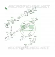 FOURCHETTE/BARRILLET DE SELECTION pour Kawasaki KFX250