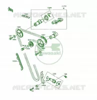 ARBRE A CAME/TENDEUR pour Kawasaki KSF250