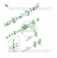 BARILLET/FOURCHETTE pour Kawasaki KSF250