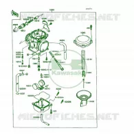 CARBURATEUR pour Kawasaki KSF250