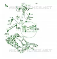 CH&Acirc;SSIS pour Kawasaki KSF250