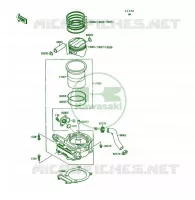 CYLINDRE/PISTON pour Kawasaki KSF250