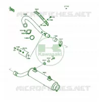 &Eacute;CHAPPEMENT pour Kawasaki KSF250