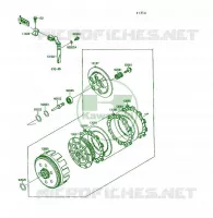 EMBRAYAGE pour Kawasaki KSF250