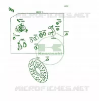 ETRIER AVANT pour Kawasaki KSF250